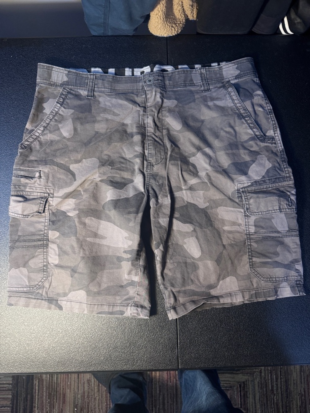 IRO Men's Gray Camo Cargo Shorts